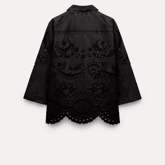 Black Embroidered tunic - Picture 2 of 3